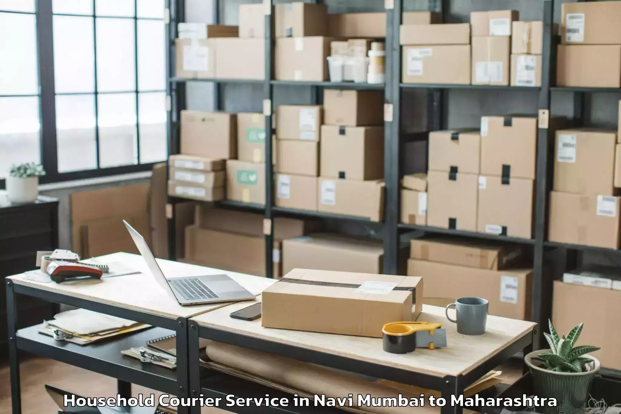 Top Navi Mumbai to Daulatabad Household Courier Available